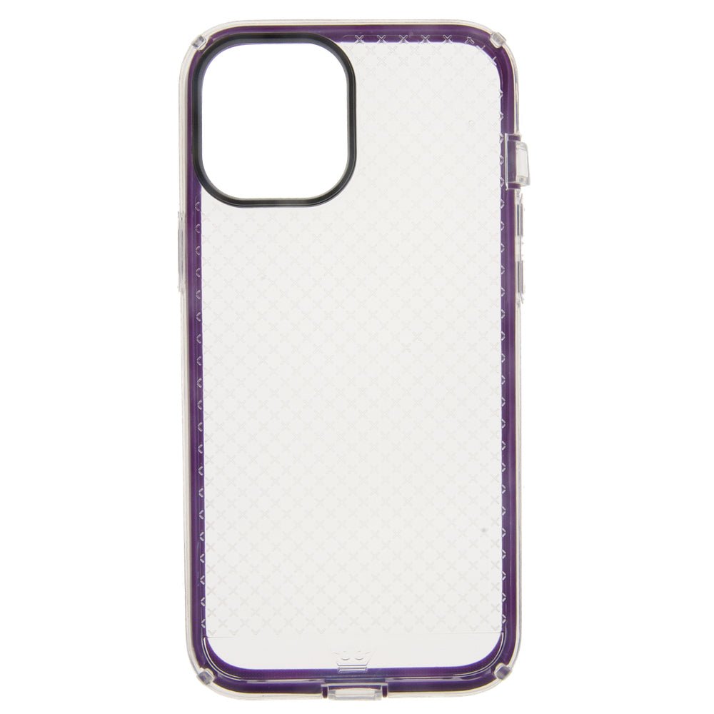 Estuche proteccion el rey anigma caidas de 2 10 mts apple iphone 11 pro color morado / transparente - TOP MOVIL