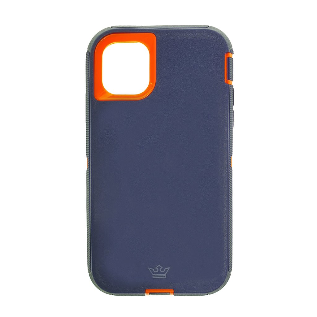 estuche proteccion el rey defender apple iphone 11 pro color azul / naranja - TOP MOVIL