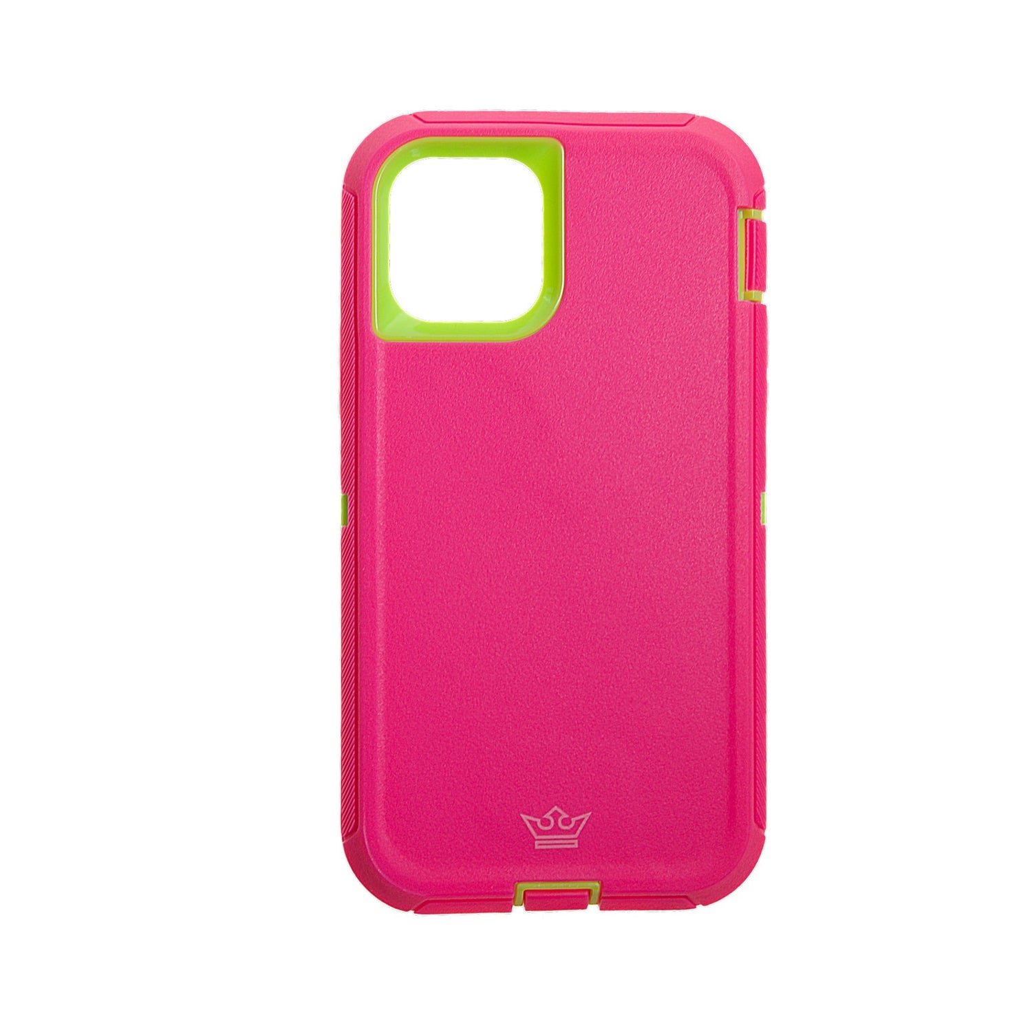 Estuche proteccion el rey defender apple iphone 11 pro max color rosado / verde - TOP MOVIL
