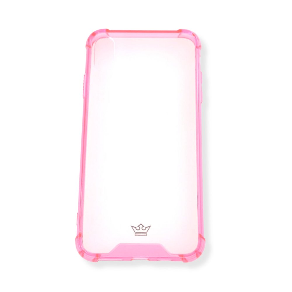 estuche proteccion el rey hard case reforzado apple iphone xs max color rosado - TOP MOVIL