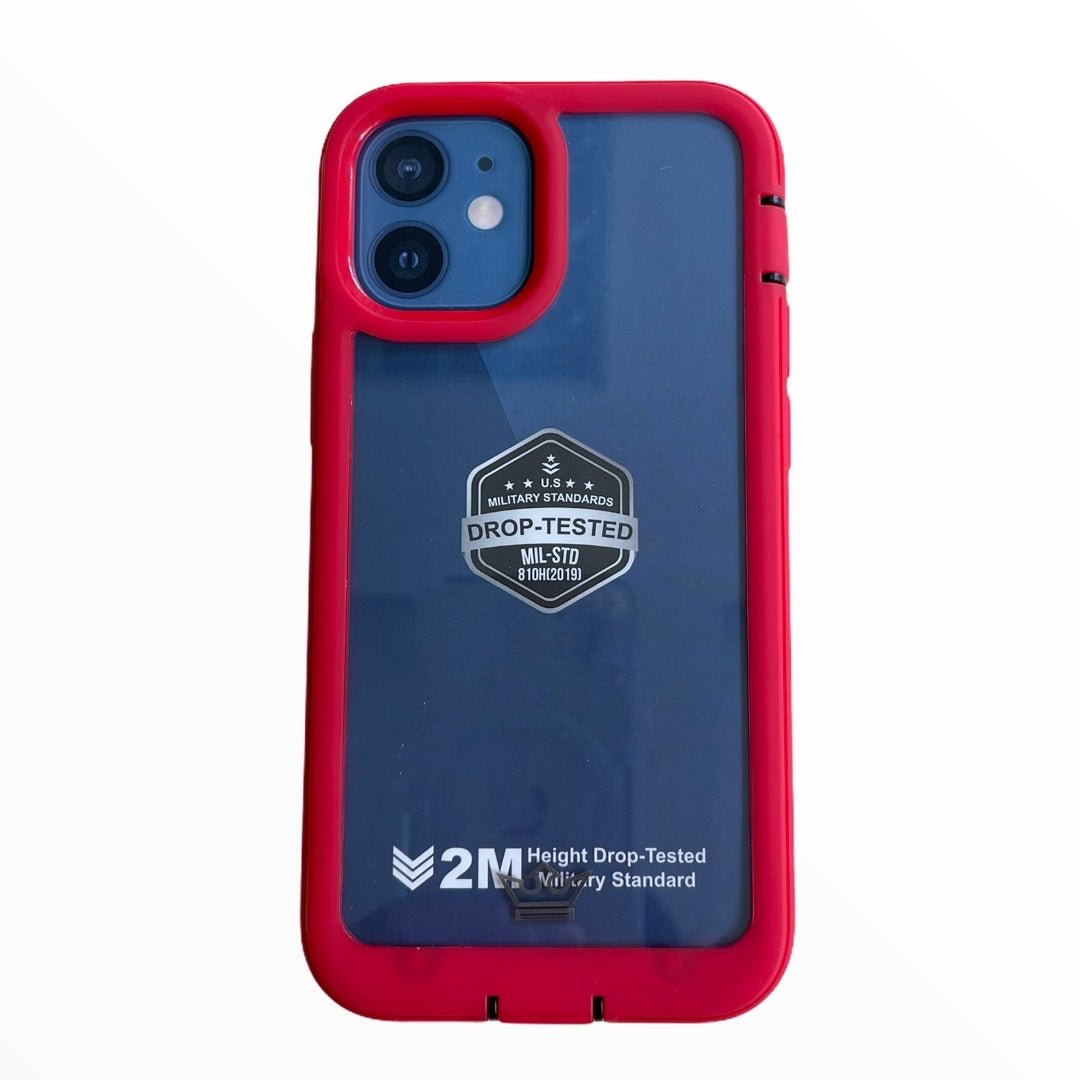 Estuche proteccion el rey warrior a prueba de impactos apple iphone 12 , iphone 12 pro color rojo - TOP MOVIL