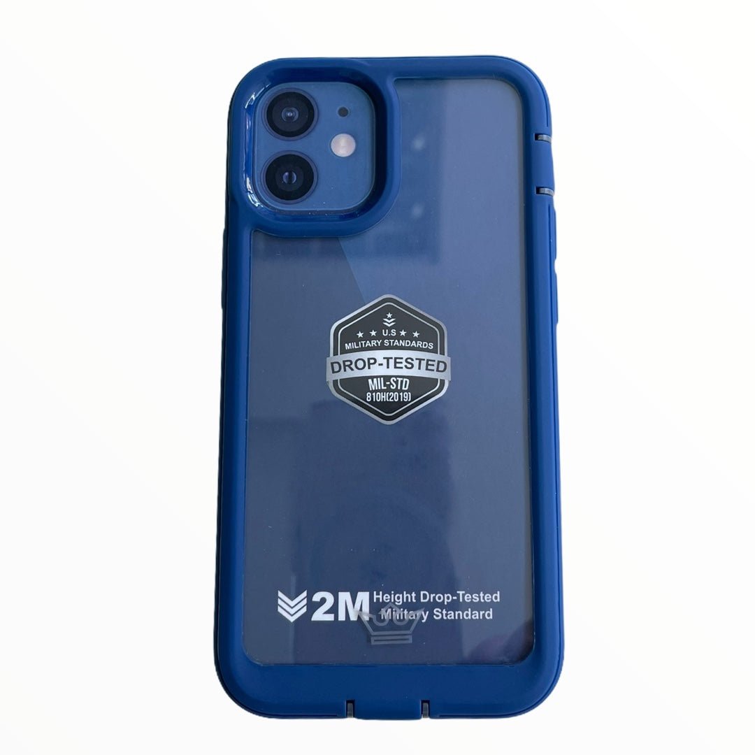 estuche proteccion el rey warrior a prueba de impactos apple iphone 12 mini color azul - TOP MOVIL