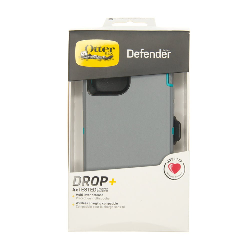 estuche proteccion otterbox defender apple iphone 11 pro color gris / turquesa - TOP MOVIL