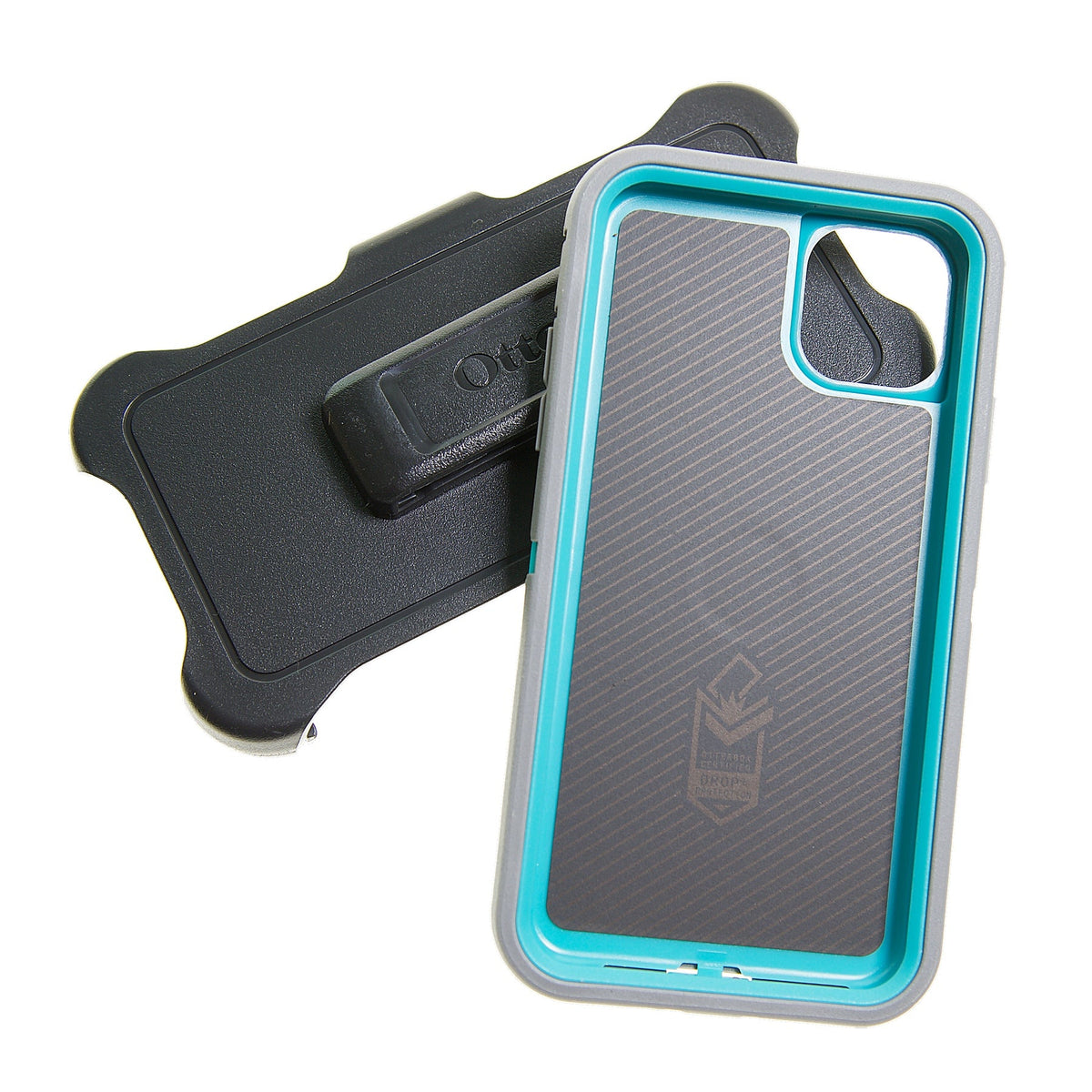 estuche proteccion otterbox defender apple iphone 11 pro color gris / turquesa - TOP MOVIL