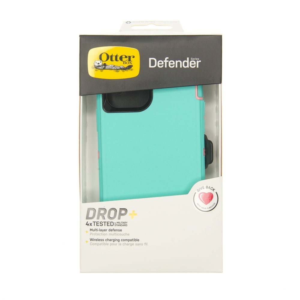 estuche proteccion otterbox defender apple iphone 12 pro max color turquesa / rosado - TOP MOVIL