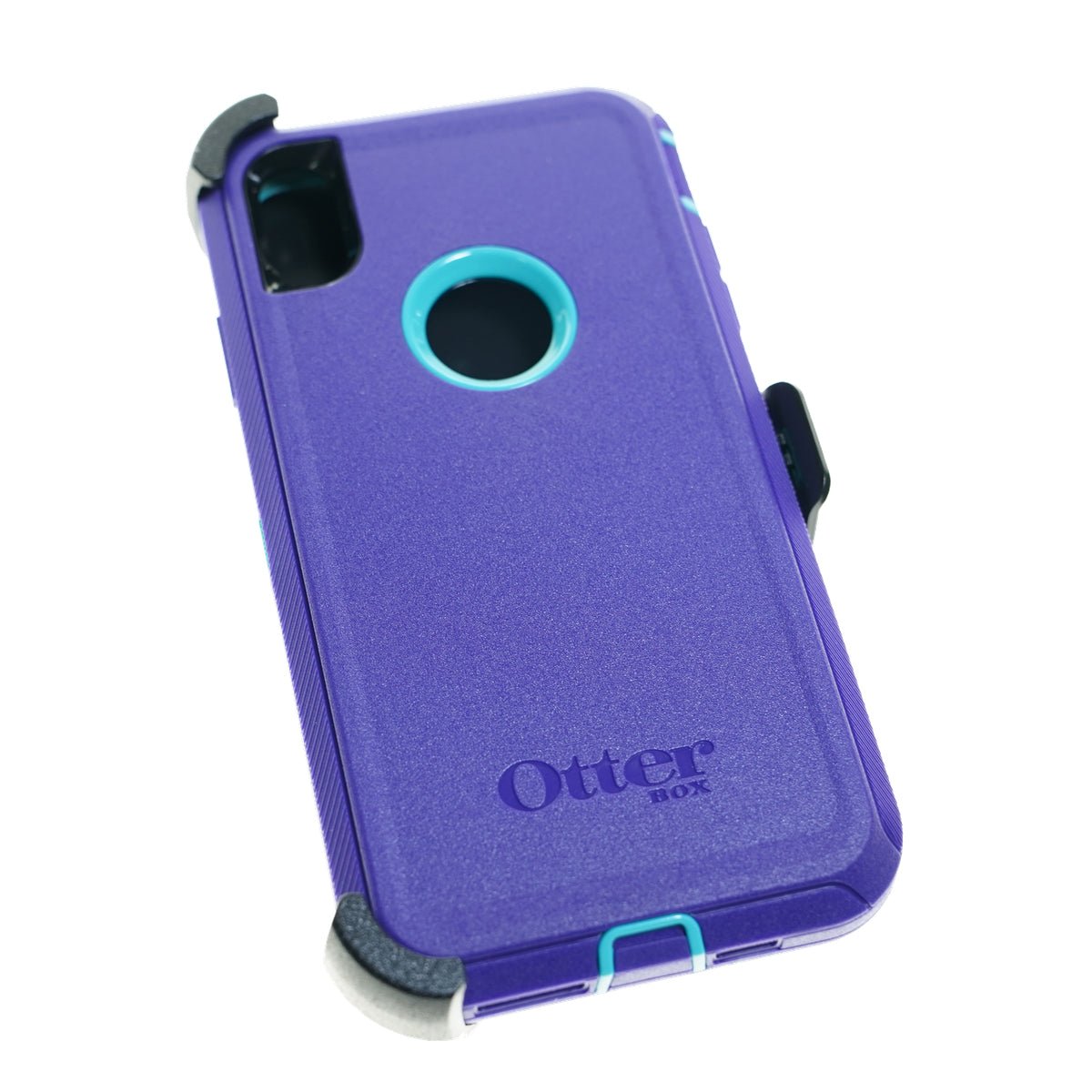 estuche proteccion otterbox defender apple iphone xs max color morado / turquesa - TOP MOVIL