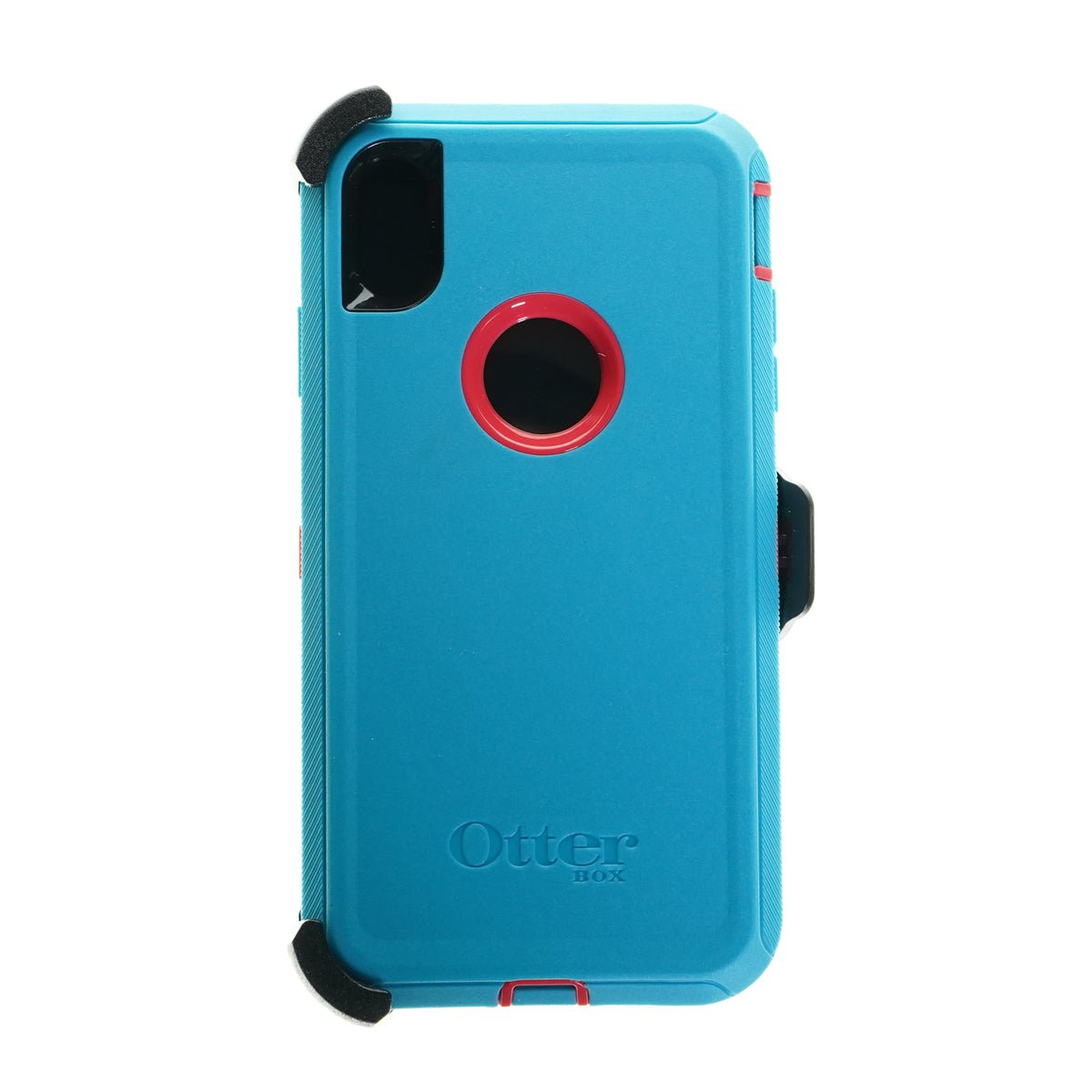 estuche proteccion otterbox defender apple iphone xs max color turquesa / rosado - TOP MOVIL