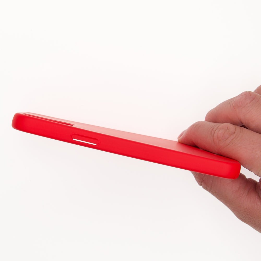 Estuche silicon el rey silicon apple iphone 12 pro max color rojo - TOP MOVIL