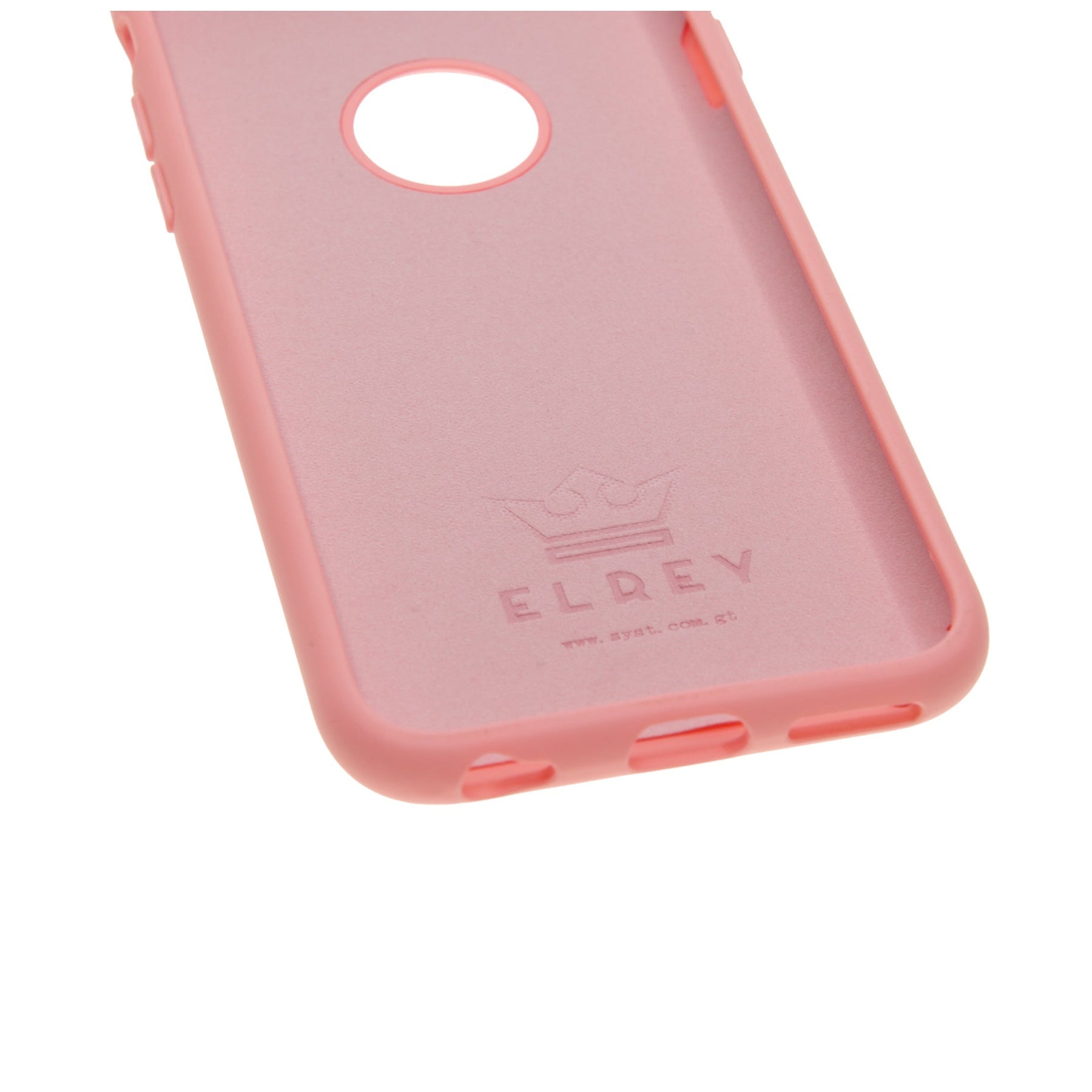 estuche silicon el rey silicon apple iphone 6 color rosado - TOP MOVIL