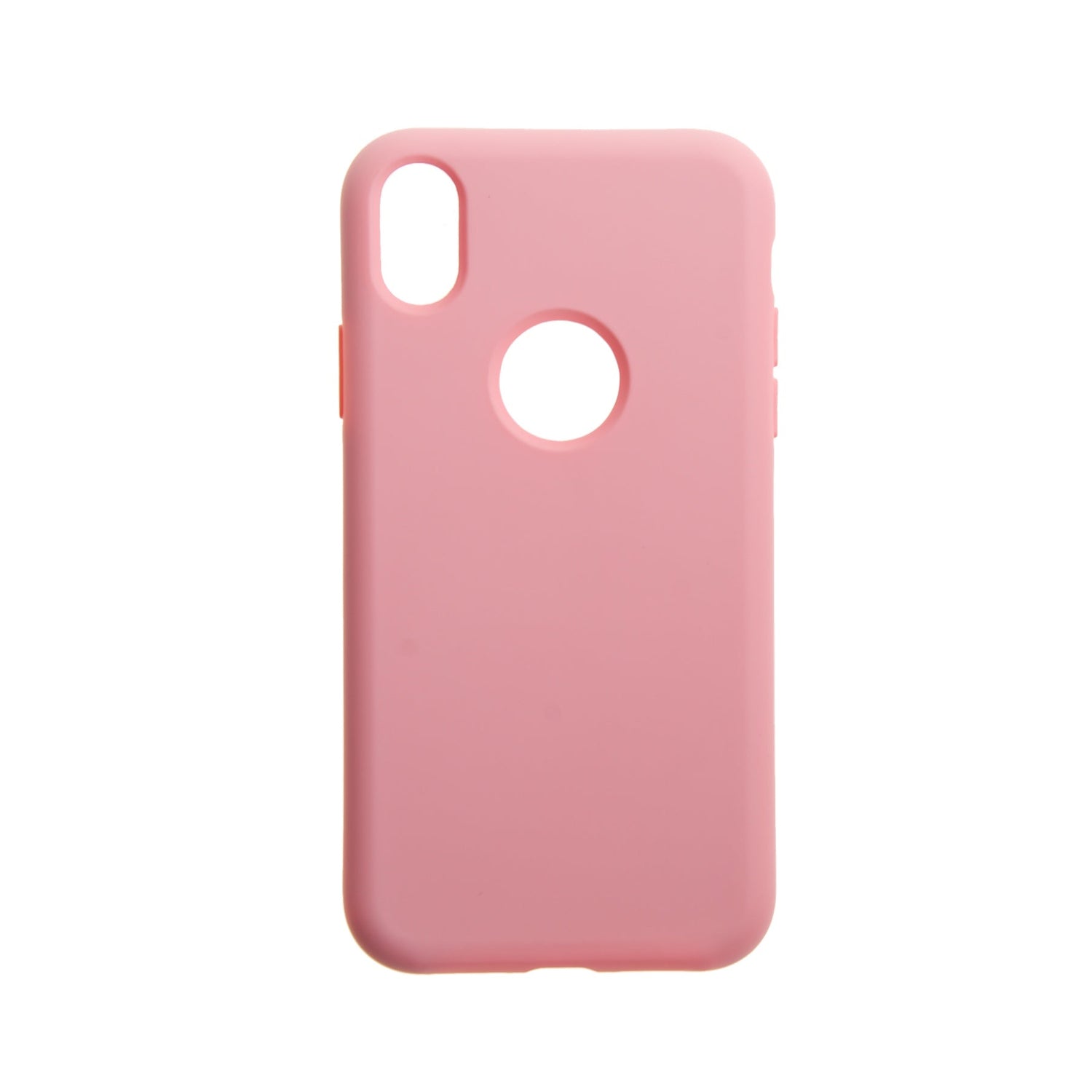 Estuche silicon el rey silicon apple iphone xs color rosado - TOP MOVIL