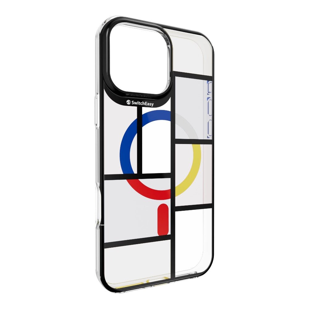 Estuche switcheasy artist iphone 16 pro artist m 3d patterned shockproof case mondrian color multicolor - TOP MOVIL