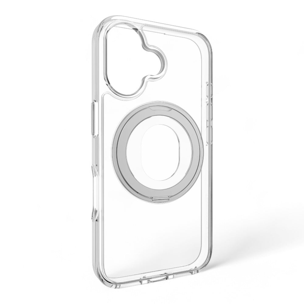 Estuche switcheasy magstand iphone 16 magstand 360 m rotating ring protective case color transparente - TOP MOVIL