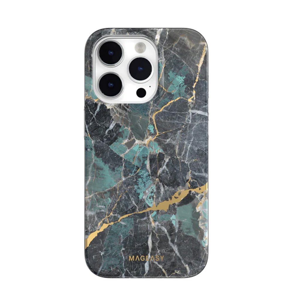 Estuche switcheasy marble iphone 14 pro max emerald blue color multicolor - TOP MOVIL (B2C)