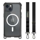 Estuche switcheasy odyssey iphone 15 odyssey m + strap leather color negro - TOP MOVIL