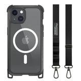 Estuche switcheasy odyssey iphone 15 plus odyssey m + strap leather color negro - TOP MOVIL