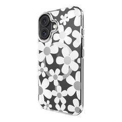 Estuche switcheasy skin iphone 16 fleur m 3d patterned shockproof case for 2024 iphone 2 lenses color blanco - TOP MOVIL