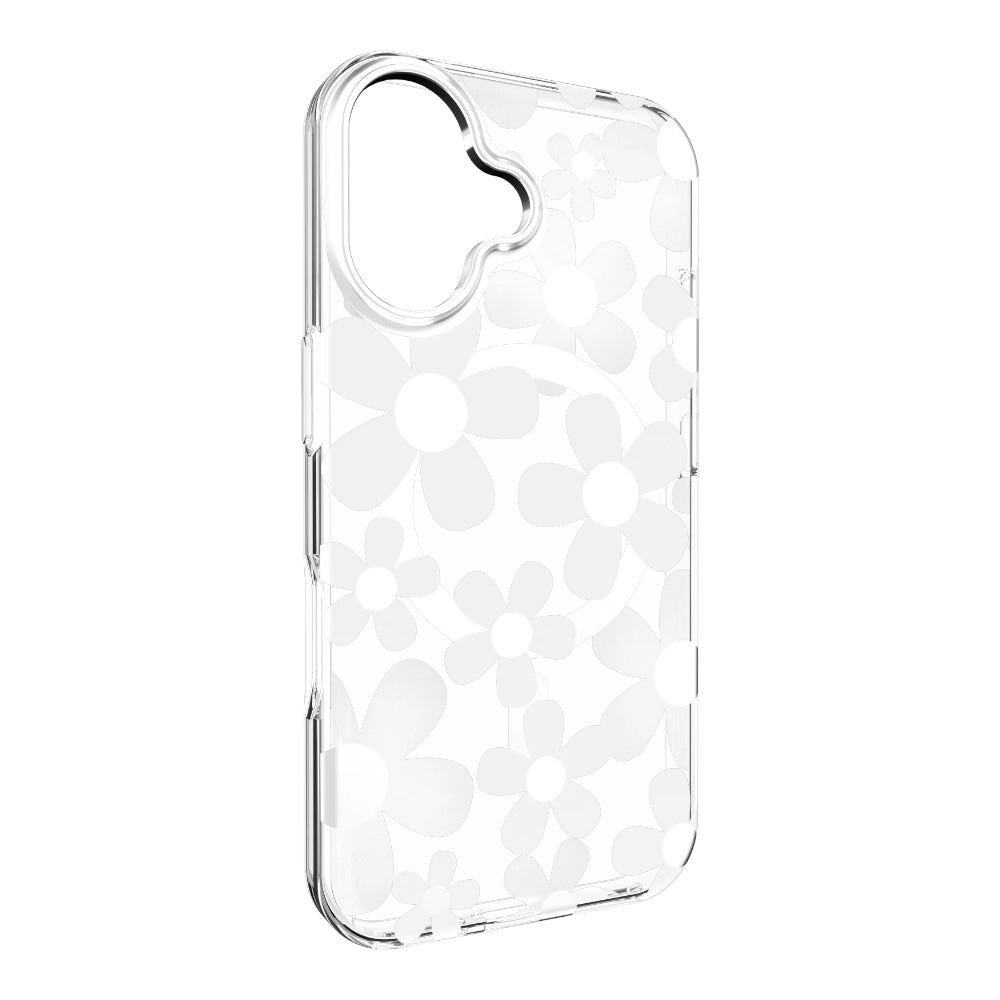 Estuche switcheasy skin iphone 16 fleur m 3d patterned shockproof case for 2024 iphone 2 lenses color blanco - TOP MOVIL