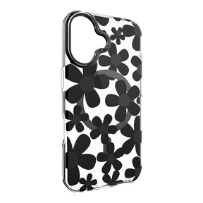 Estuche switcheasy skin iphone 16 fleur m 3d patterned shockproof case for 2024 iphone 2 lenses color negro - TOP MOVIL