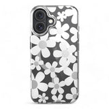 Estuche switcheasy skin iphone 16 plus fleur m 3d patterned shockproof case color blanco - TOP MOVIL