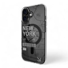 Estuche switcheasy skin iphone 16 plus urban m 3d patterned shockproof case color transparente/negro - TOP MOVIL