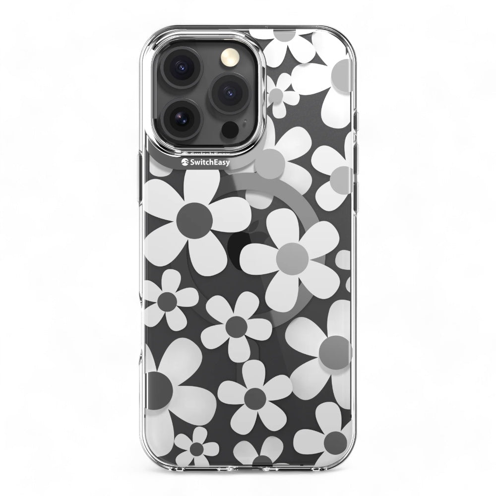 Estuche switcheasy skin iphone 16 pro fleur m 3d patterned shockproof case color blanco - TOP MOVIL