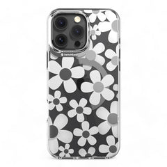 Estuche switcheasy skin iphone 16 pro fleur m 3d patterned shockproof case color blanco - TOP MOVIL