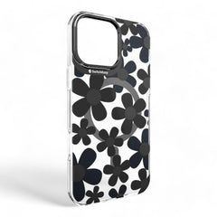 Estuche switcheasy skin iphone 16 pro fleur m 3d patterned shockproof case color negro - TOP MOVIL