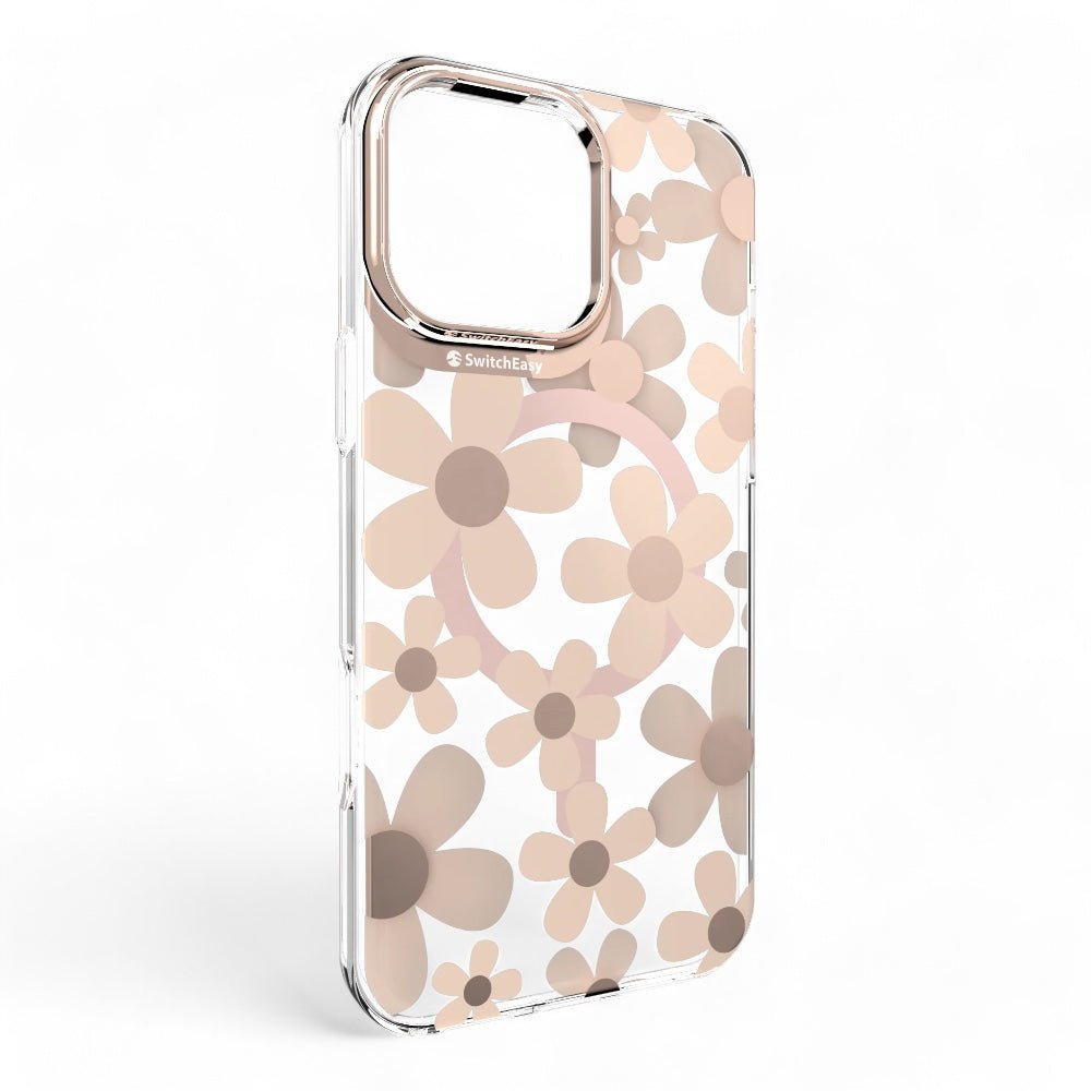 Estuche switcheasy skin iphone 16 pro fleur m 3d patterned shockproof case rosž color rosado arena - TOP MOVIL
