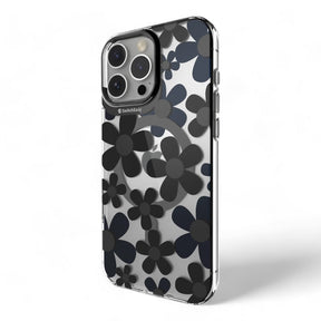 Estuche switcheasy skin iphone 16 pro max fleur m 3d patterned shockproof case black color multicolor - TOP MOVIL