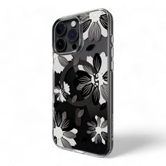 Estuche switcheasy skin iphone 16 pro max style m pattern shockproof case black flower color multicolor - TOP MOVIL