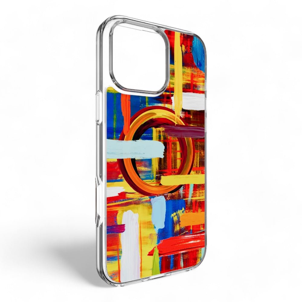 Estuche switcheasy skin iphone 16 pro max style m pattern shockproof case painting color multicolor - TOP MOVIL