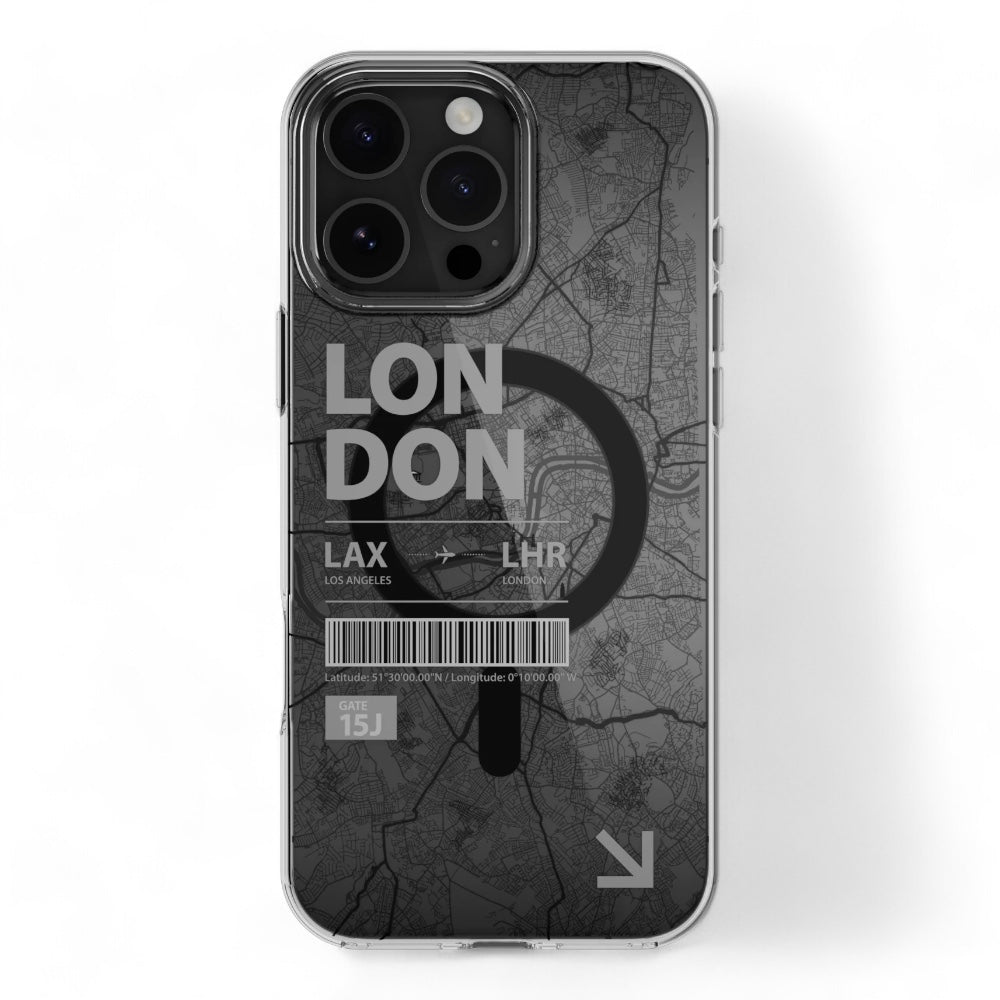 Estuche switcheasy skin iphone 16 pro max urban m 3d patterned shockproof case nyc color transparente/negro - TOP MOVIL