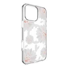 Estuche switcheasy skin iphone 16 pro style m pattern shockproof case for 2024 iphone 3 lenses white flower color multicolor - TOP MOVIL