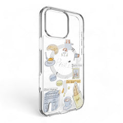 Estuche switcheasy skin iphone 16 pro style m pattern shockproof case paris color multicolor - TOP MOVIL