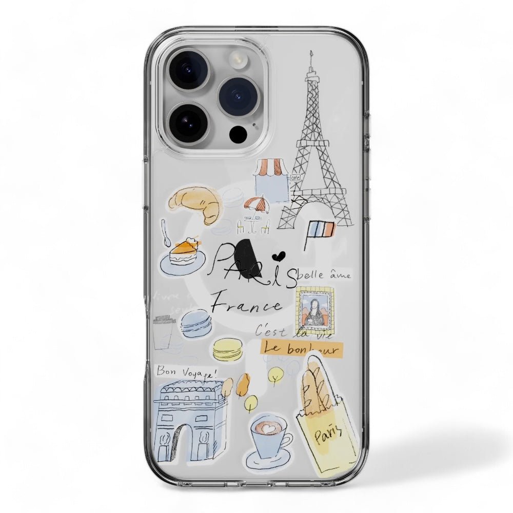 Estuche switcheasy skin iphone 16 pro style m pattern shockproof case paris color multicolor - TOP MOVIL