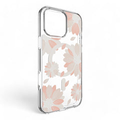 Estuche switcheasy skin iphone 16 pro style m pattern shockproof case pink flower color multicolor - TOP MOVIL