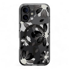 Estuche switcheasy skin iphone 16 style m pattern shockproof case black flower color multicolor - TOP MOVIL