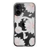 Estuche switcheasy skin iphone 16 style m pattern shockproof case for 2024 iphone 2 lenses white flower color multicolor - TOP MOVIL