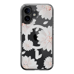 Estuche switcheasy skin iphone 16 style m pattern shockproof case for 2024 iphone 2 lenses white flower color multicolor - TOP MOVIL