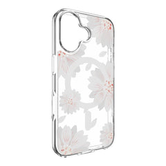 Estuche switcheasy skin iphone 16 style m pattern shockproof case for 2024 iphone 2 lenses white flower color multicolor - TOP MOVIL