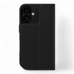 Estuche switcheasy wallet iphone 16 card folio m leather flip phone case with stand color negro - TOP MOVIL