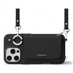 Estuche switcheasy wallet iphone 16 pro pouch m wallet phone case with stand color negro - TOP MOVIL