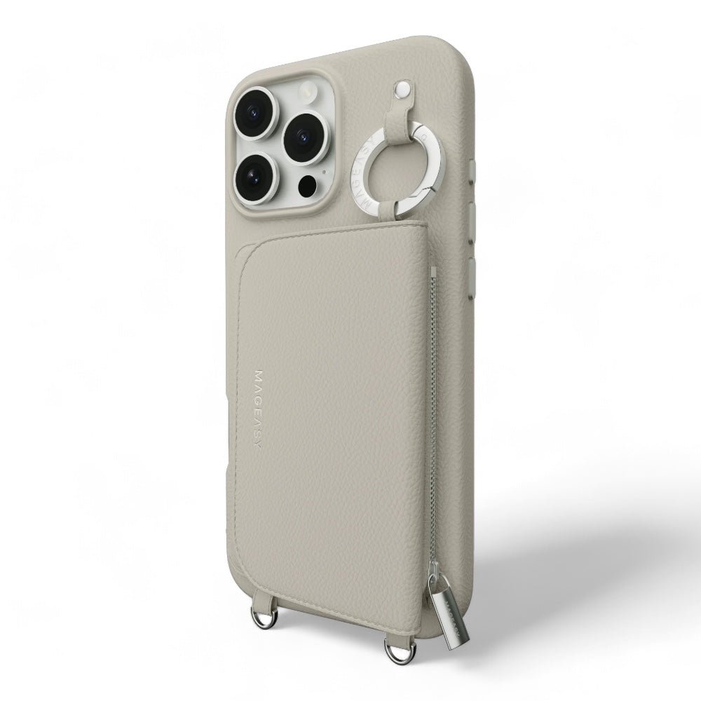 Estuche switcheasy wallet iphone 16 pro pouch m wallet phone case with stand starlight color multicolor - TOP MOVIL