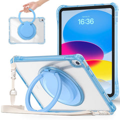 Estuche transparent b series modelo ipad 10 th color celeste con strap - TOP MOVIL