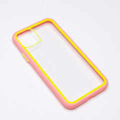 Estuche transparente el rey apple iphone 11 pro color rosado / transparente - TOP MOVIL