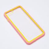 estuche transparente el rey apple iphone 7 , iphone 8 color rosado / transparente - TOP MOVIL