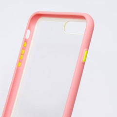 estuche transparente el rey apple iphone 7 , iphone 8 color rosado / transparente - TOP MOVIL