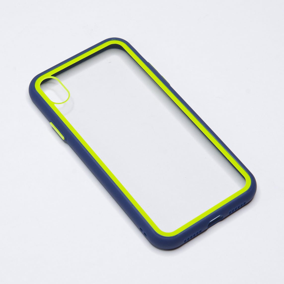 estuche transparente el rey apple iphone xs max color azul / transparente - TOP MOVIL