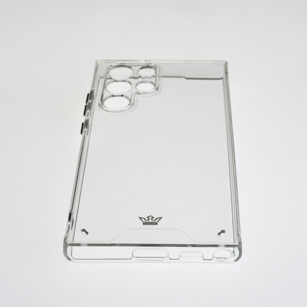 Estuche transparente el rey con botones samsung s22 ultra color gris / transparente - TOP MOVIL