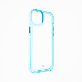 estuche transparente el rey marco de apple iphone 14 color turquesa / transparente - TOP MOVIL